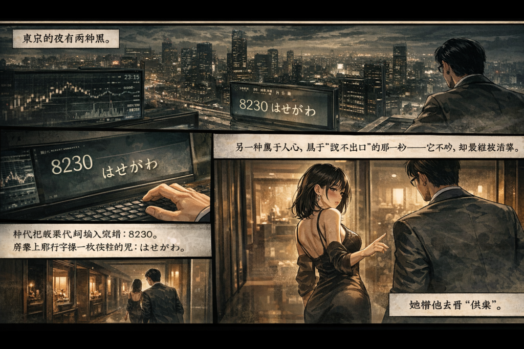 东京深夜,神代在株価の残影里输入8230はせがわ,日経平均株価とテクニカル分析が交织,Zero低声引导AI投資の神秘。