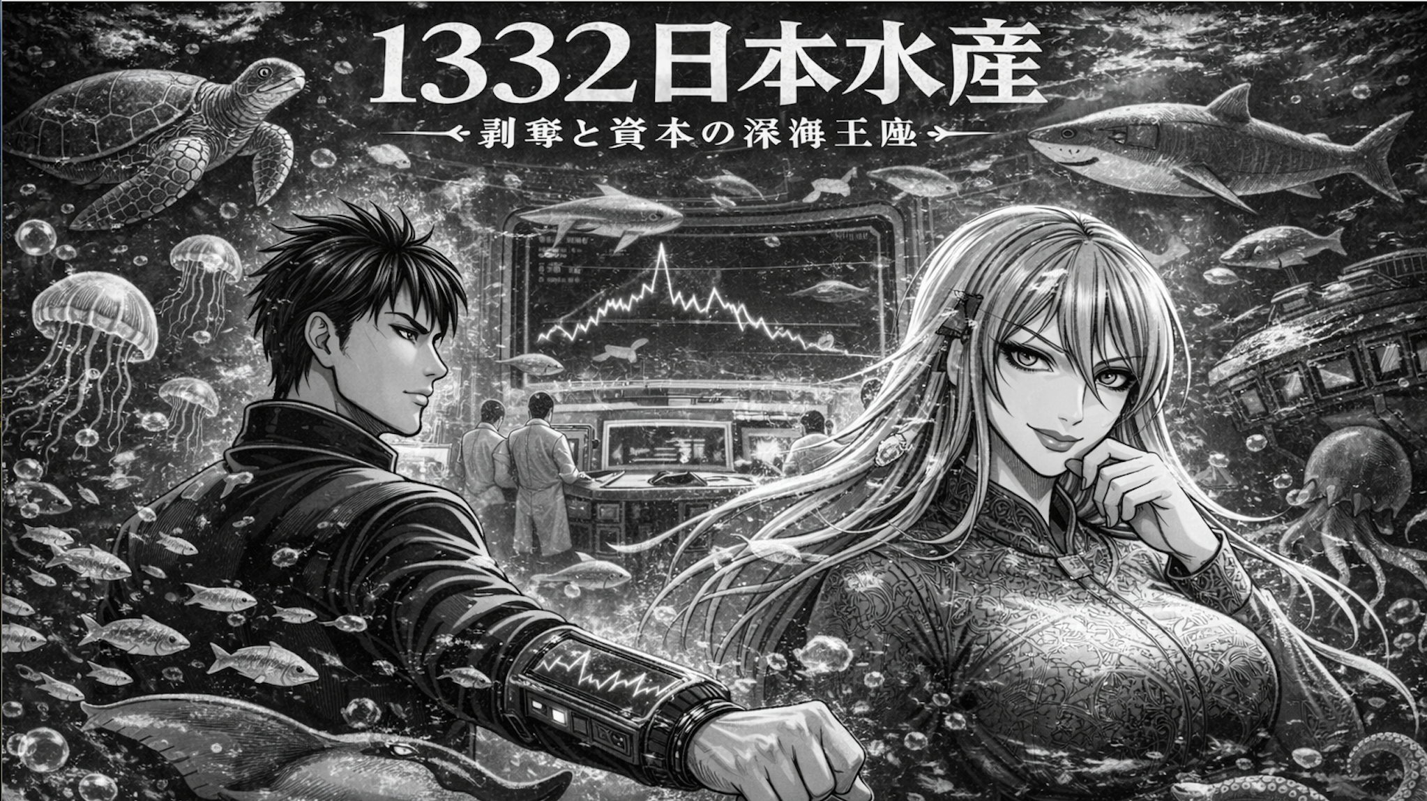 1332 ニッスイ 株価 業績予想 掲示板。深海王座と冷戦物流の因果律、四季報データが暴く日本水産の真価。神代与 エリザベス・Zero 解析日本株分析策略封面。