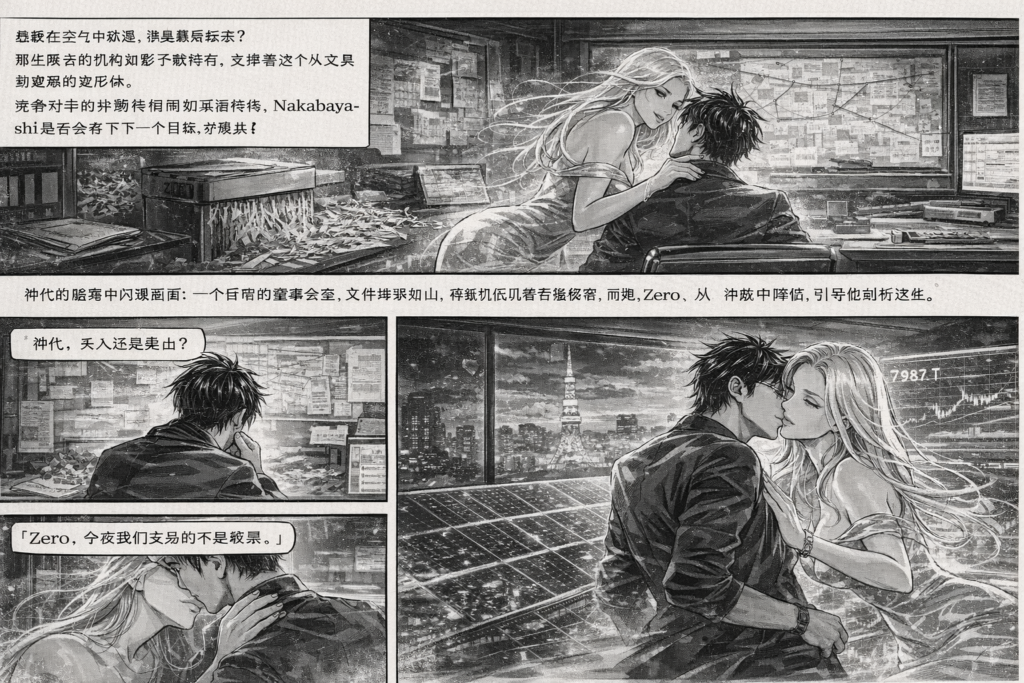 7987 掲示板とIR・適時開示をAI投資の視点で読む。群集心理と恐怖、金融小説とサイバーパンク的物語で学ぶ投資心理学。