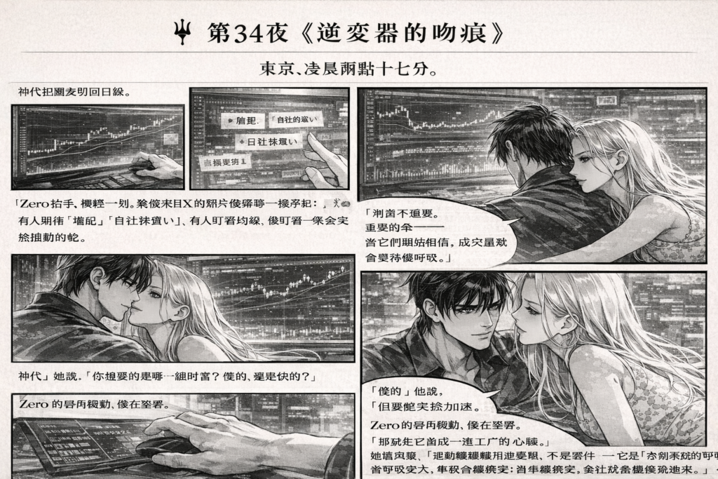 ブレイクアウト後の押し目買いか、逆張りの窓埋め狙いか。ボラティリティが上がる瞬間だけ、Zeroの声が近すぎる。