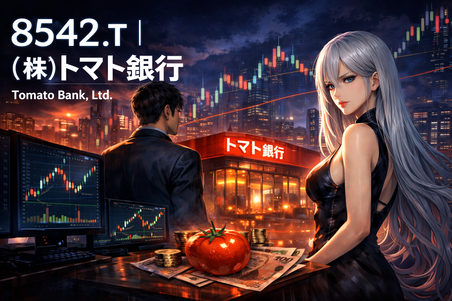 8542.T ｜ (株)トマト銀行 （Tomato Bank, Ltd. ）