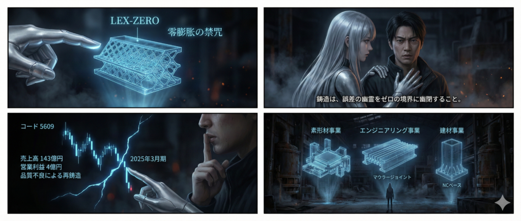 5609 日本鋳造の空売りと信用取引の歪みが踏み上げの火種になるか、ストップ高の気配はまだ炉壁の奥で眠っている。PTSと夜間取引の温度差が、神代の損切りラインを静かに試している。