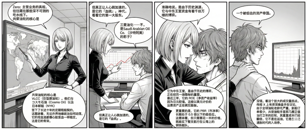 9130.T 共栄タンカー(株) の基本面｜長期用船(長期傭船)×VLCCで现金流を固定化，LPG船(2024–2029)の船隊計画と業績(売上/利益)を読む：特別利益・譲渡益の反動リスクも確認