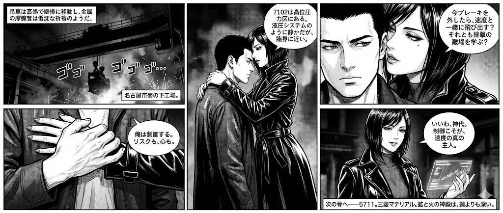 東証の闇に浮かぶ掲示板。狼狽売りと利益確定売りの波。恐怖と欲望、FOMOの揺れをZeroが観察する。材料・IR・ニュースの断片をつなぎ。逆張り思考と資金管理でエントリーポイントを探す。金融漫画のように視覚化された、投資メンタルの訓練。