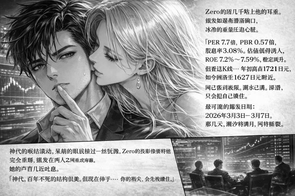 3524.T | 日東製網(株)(Nitto Seimo Co., Ltd.)決算推移。無結節網世界特許57件、水産養殖網事業拡大。売上21億円台・営業利益増加、ROE7%台安定上昇。低估值高配当3%超の長期構造銘柄。