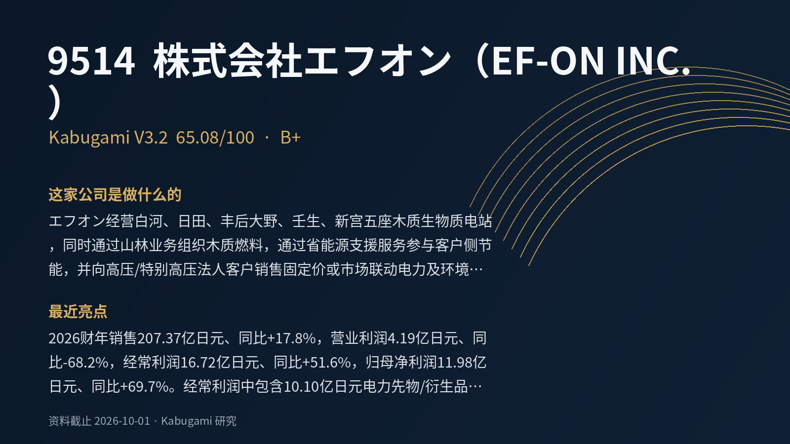 9514 株式会社エフオン（EF-ON INC.）｜Kabugami 完整研究报告